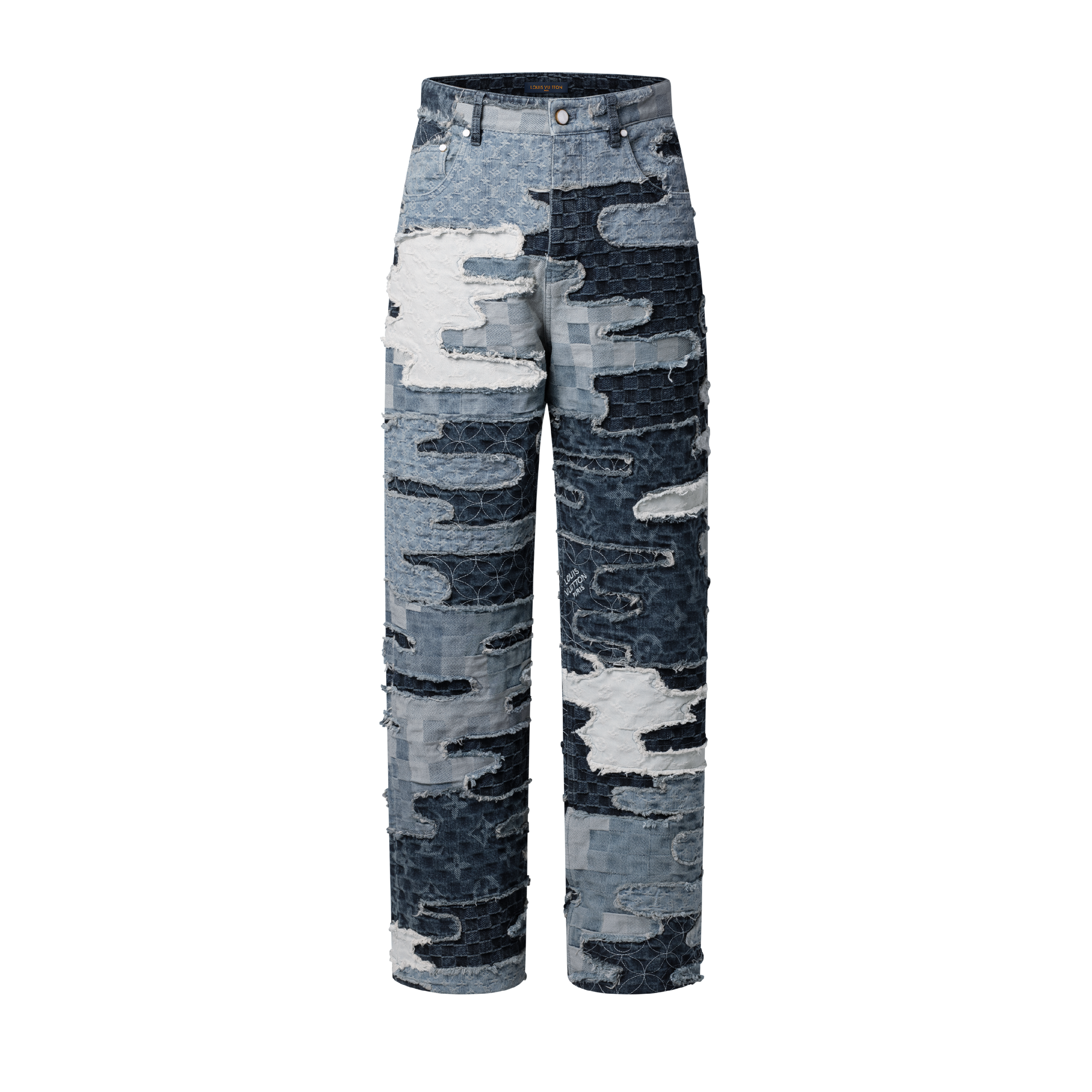 Patchwork Denim Skate Trousers - Luxury Blue | LOUIS VUITTON